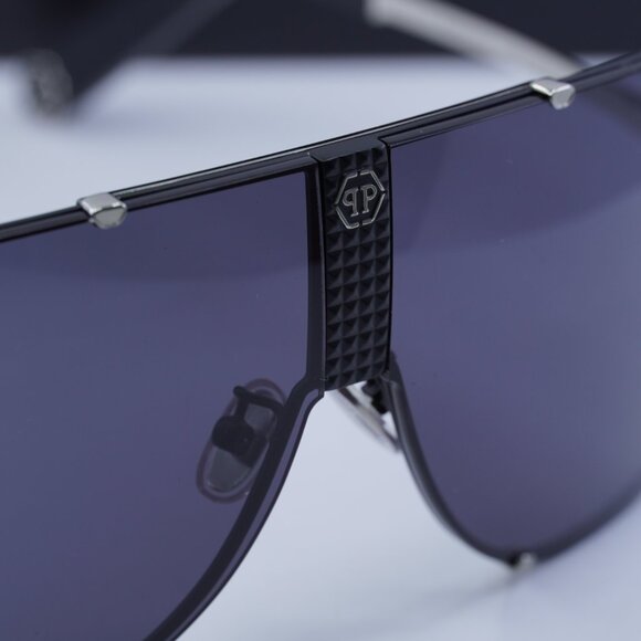 Final Price! Philipp Plein SPP075M 0K07 Silver/Grey Sunglasses - Picture 4 of 10